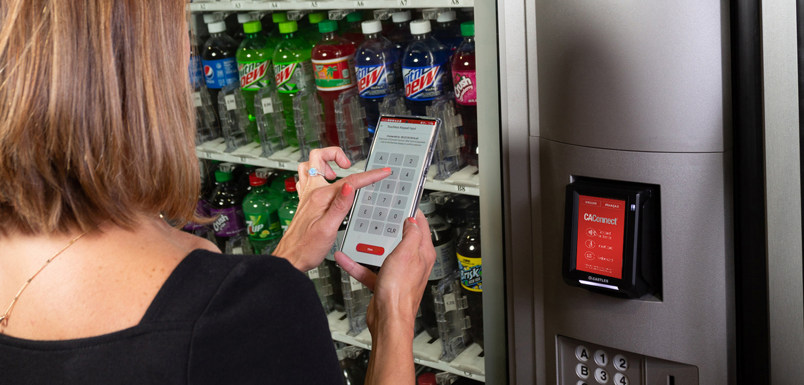 vending product selection with app